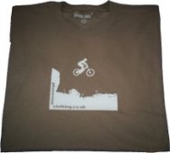 cliff jump mountain biking short sleeved t-shirt